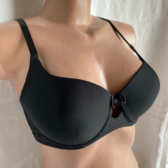 Donna L'Oren Black Underwire Padded Bra Size 36C - Picture 6 of 16